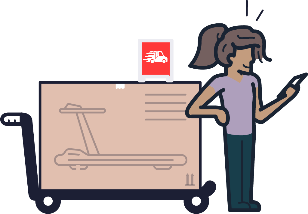 Screenshots of Lugg app